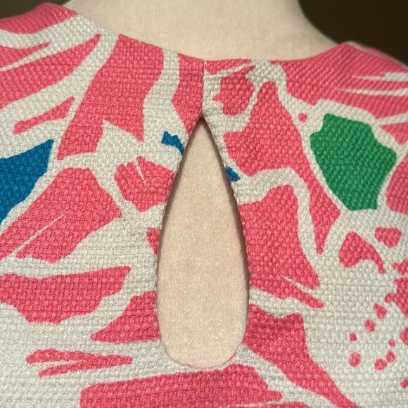 Taylor Sleeveless Cutout Front Dress Size 8 Tropical Floral Spring Summer Fun - Picture 4 of 8